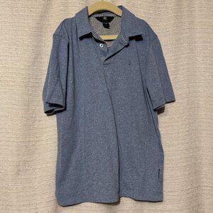 Volcom Boys Kid's Polo Short Sleeve T-Shirt, Light Heather Blue, Size M / 10Y